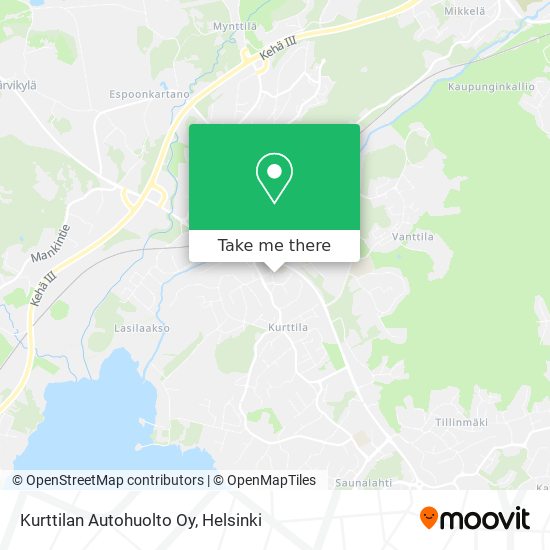 Kurttilan Autohuolto Oy map