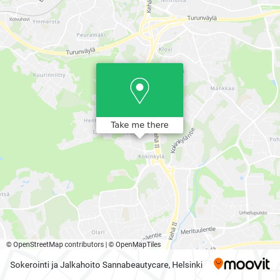 Sokerointi ja Jalkahoito Sannabeautycare map