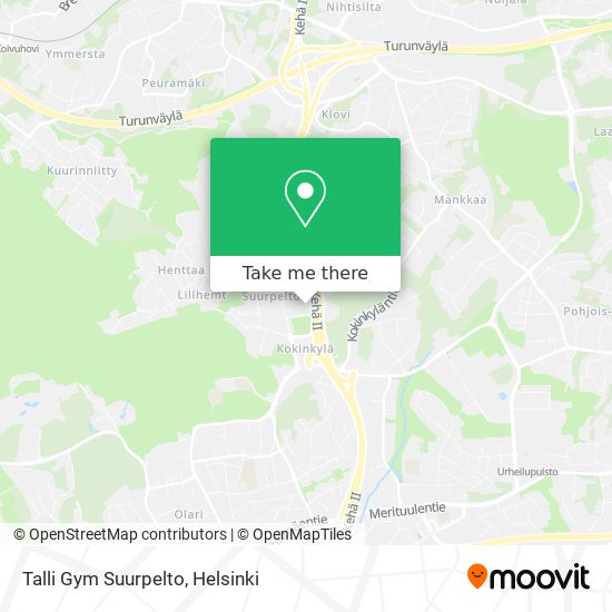 Talli Gym Suurpelto map