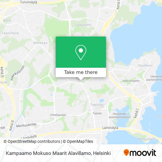 Kampaamo Mokuso Maarit Alavillamo map