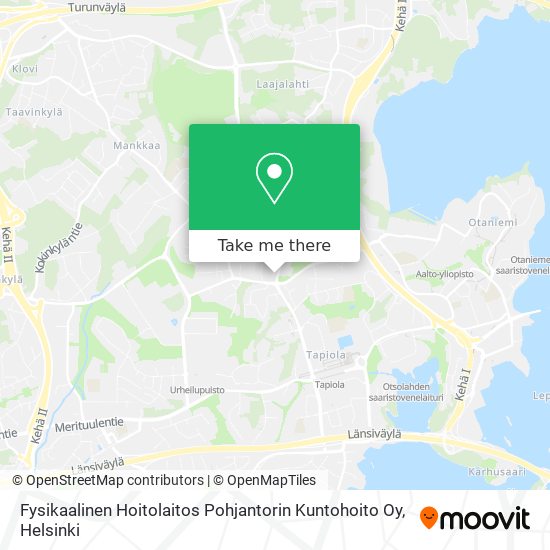 Fysikaalinen Hoitolaitos Pohjantorin Kuntohoito Oy map