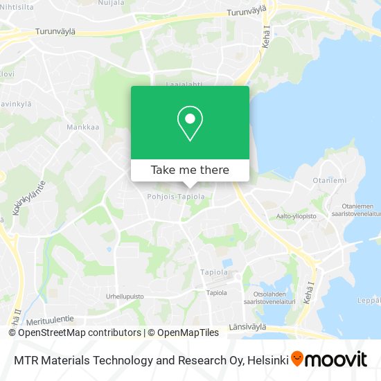 MTR Materials Technology and Research Oy map