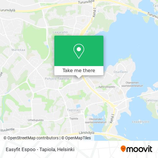 Easyfit Espoo - Tapiola map