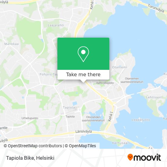 Tapiola Bike map