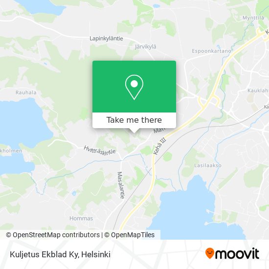 Kuljetus Ekblad Ky map