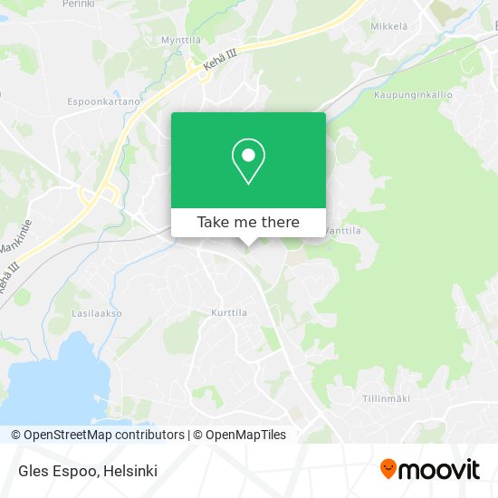 Gles Espoo map