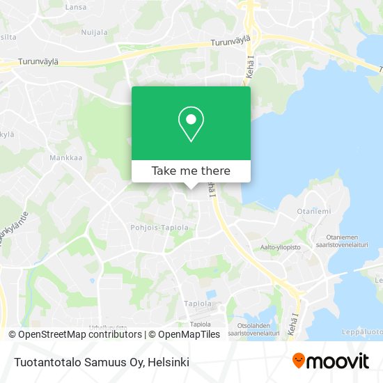 Tuotantotalo Samuus Oy map