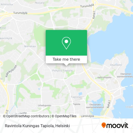 Ravintola Kuningas Tapiola map