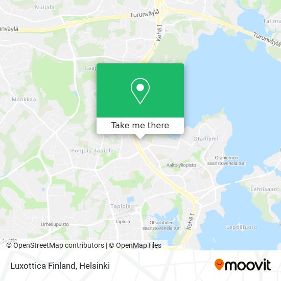 Luxottica Finland map