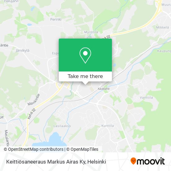 Keittiösaneeraus Markus Airas Ky map