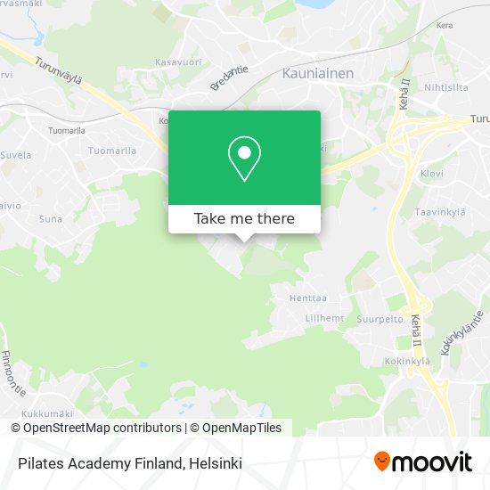 Pilates Academy Finland map