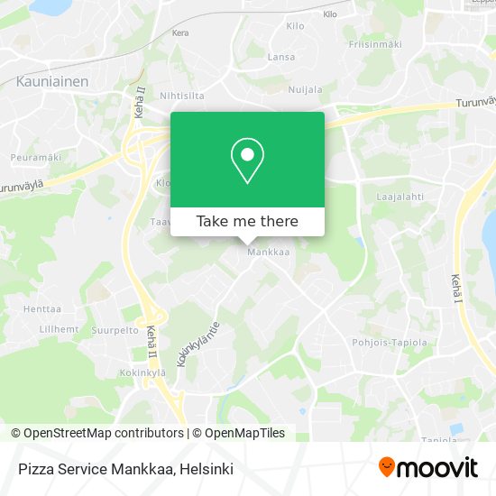 Pizza Service Mankkaa map