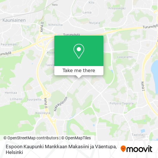 Espoon Kaupunki Mankkaan Makasiini ja Väentupa map