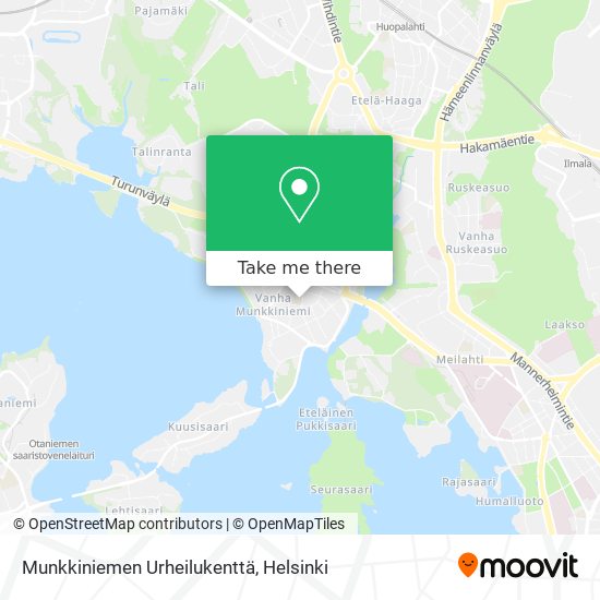 Munkkiniemen Urheilukenttä map