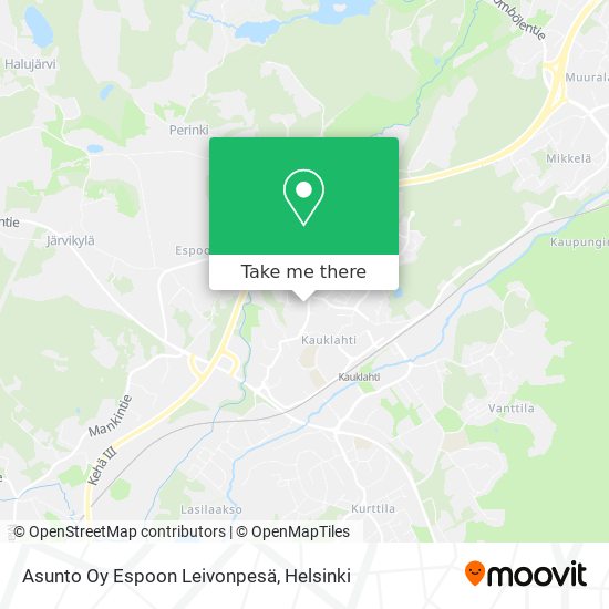 Asunto Oy Espoon Leivonpesä map