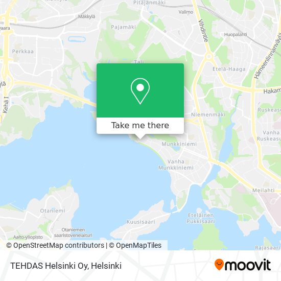 TEHDAS Helsinki Oy map