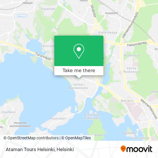 Ataman Tours Helsinki map