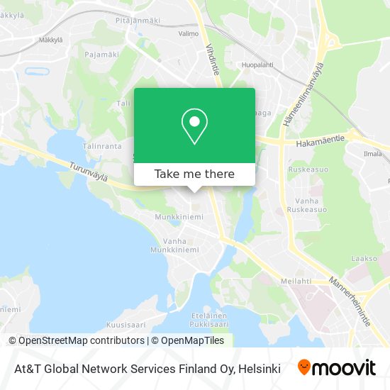 At&T Global Network Services Finland Oy map