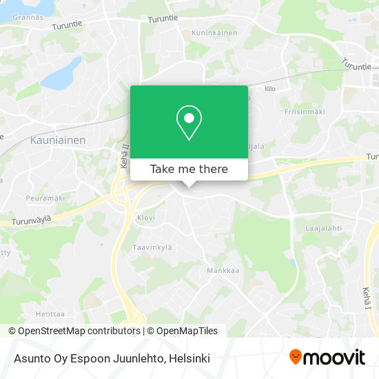 Asunto Oy Espoon Juunlehto map