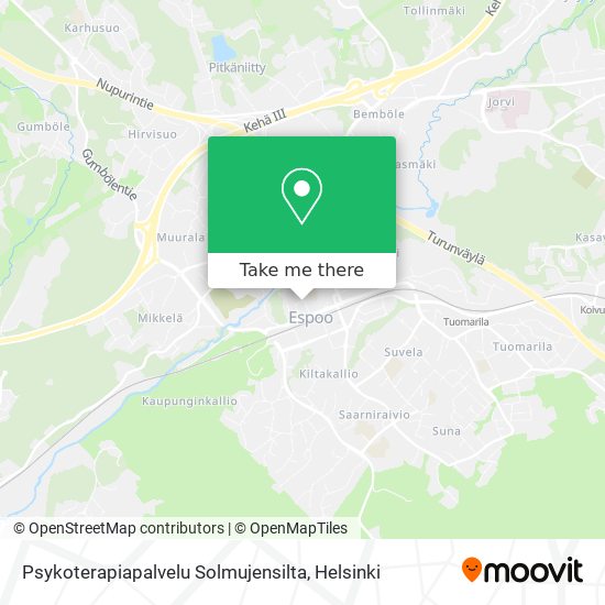 Psykoterapiapalvelu Solmujensilta map