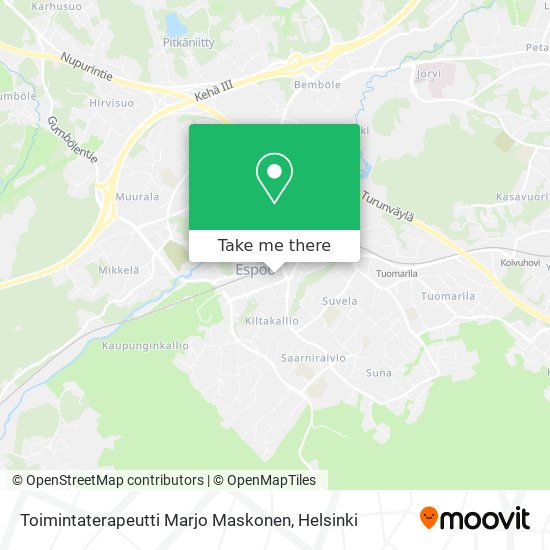 Toimintaterapeutti Marjo Maskonen map