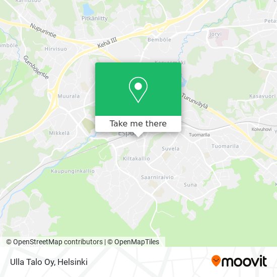 Ulla Talo Oy map