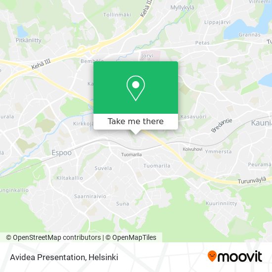 Avidea Presentation map