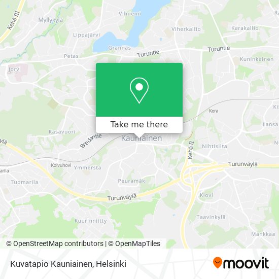 Kuvatapio Kauniainen map