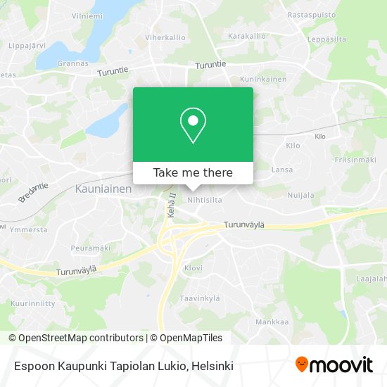 Espoon Kaupunki Tapiolan Lukio map