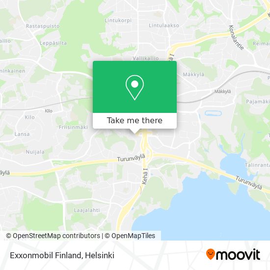 Exxonmobil Finland map