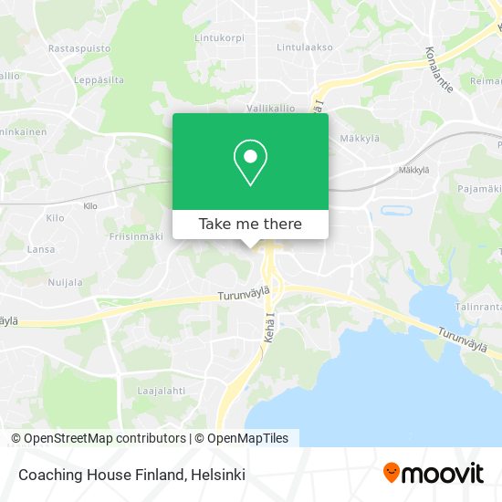 Coaching House Finland map