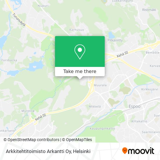 Arkkitehtitoimisto Arkantti Oy map