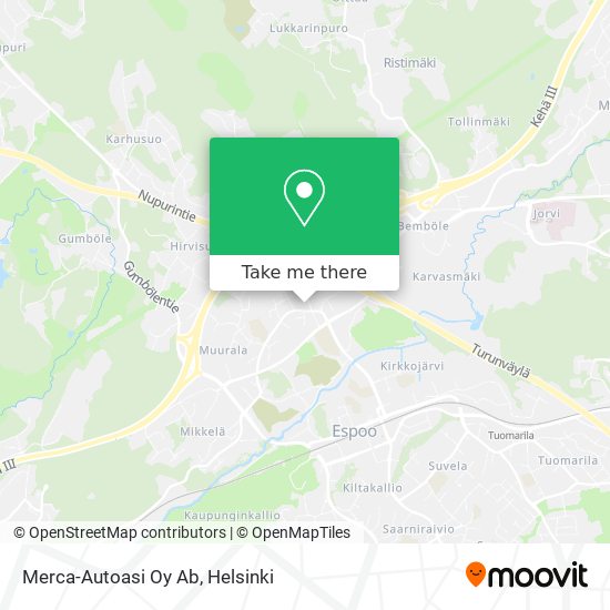 Merca-Autoasi Oy Ab map