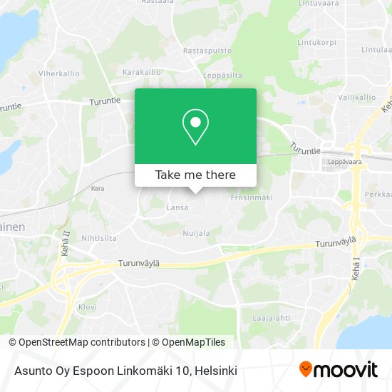 Asunto Oy Espoon Linkomäki 10 map