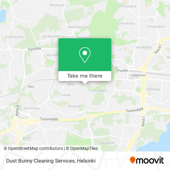 Dust Bunny Cleaning Services map