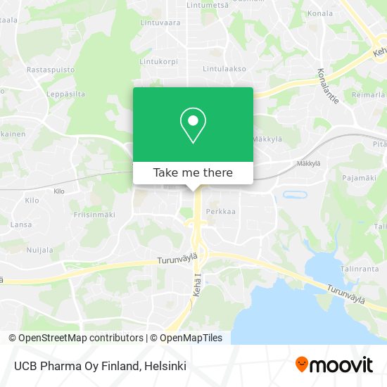 UCB Pharma Oy Finland map