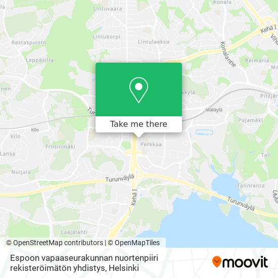 Espoon vapaaseurakunnan nuortenpiiri rekisteröimätön yhdistys map