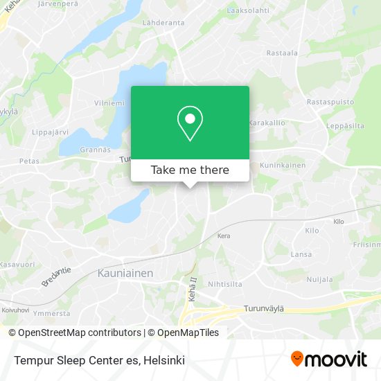 Tempur Sleep Center es map