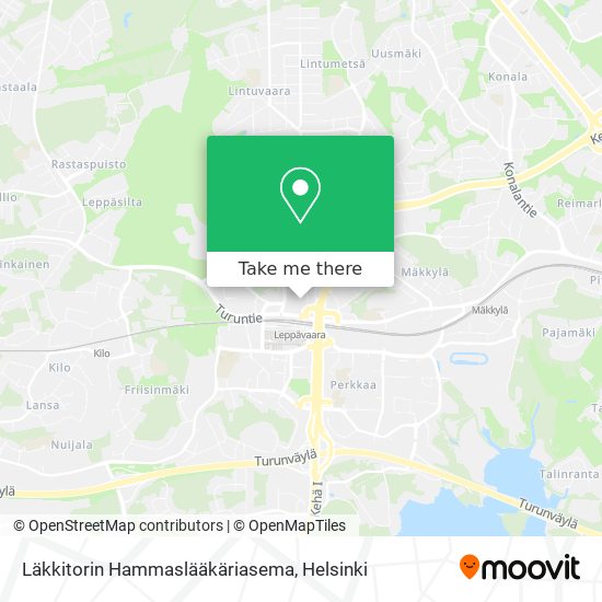 Läkkitorin Hammaslääkäriasema map