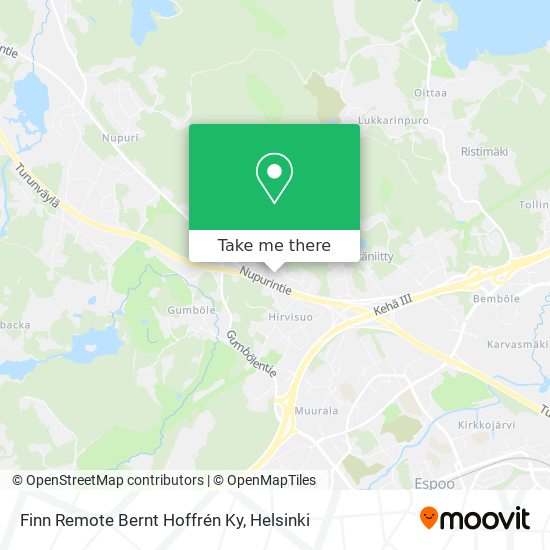 Finn Remote Bernt Hoffrén Ky map