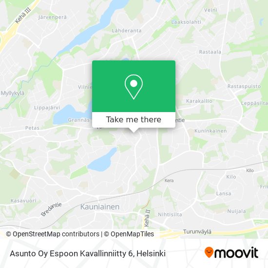 Asunto Oy Espoon Kavallinniitty 6 map