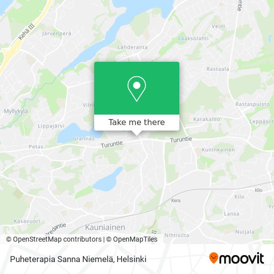 Puheterapia Sanna Niemelä map