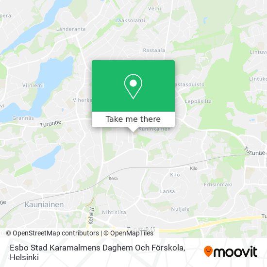 Esbo Stad Karamalmens Daghem Och Förskola map