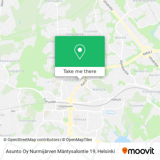 Asunto Oy Nurmijärven Mäntysalontie 19 map