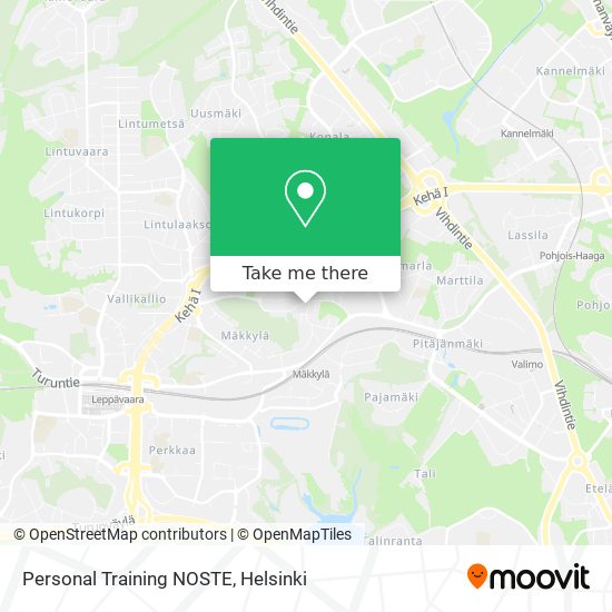 Personal Training NOSTE map