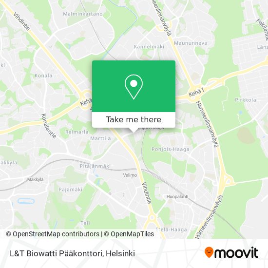 L&T Biowatti Pääkonttori map