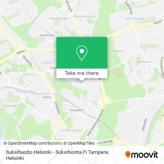 Suksihuolto Helsinki - Suksihionta.Fi Tampere map