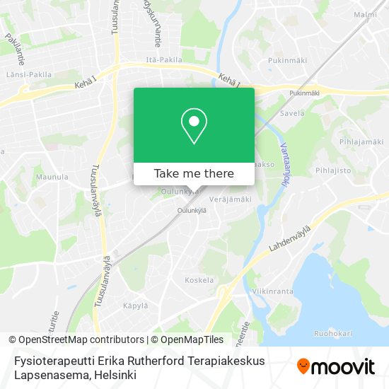 Fysioterapeutti Erika Rutherford Terapiakeskus Lapsenasema map