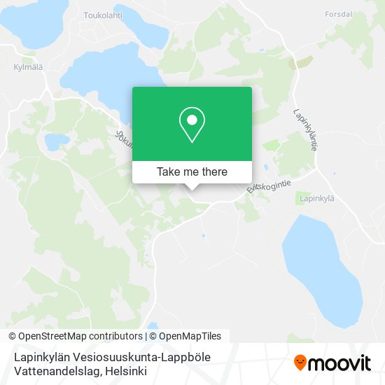 Lapinkylän Vesiosuuskunta-Lappböle Vattenandelslag map