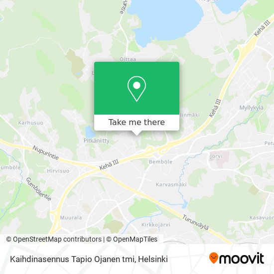 Kaihdinasennus Tapio Ojanen tmi map